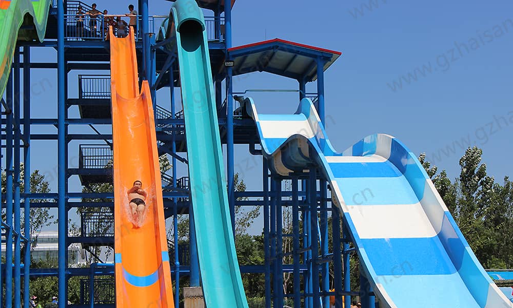 河北保定海森水上大世界高速滑道、家庭宽滑梯