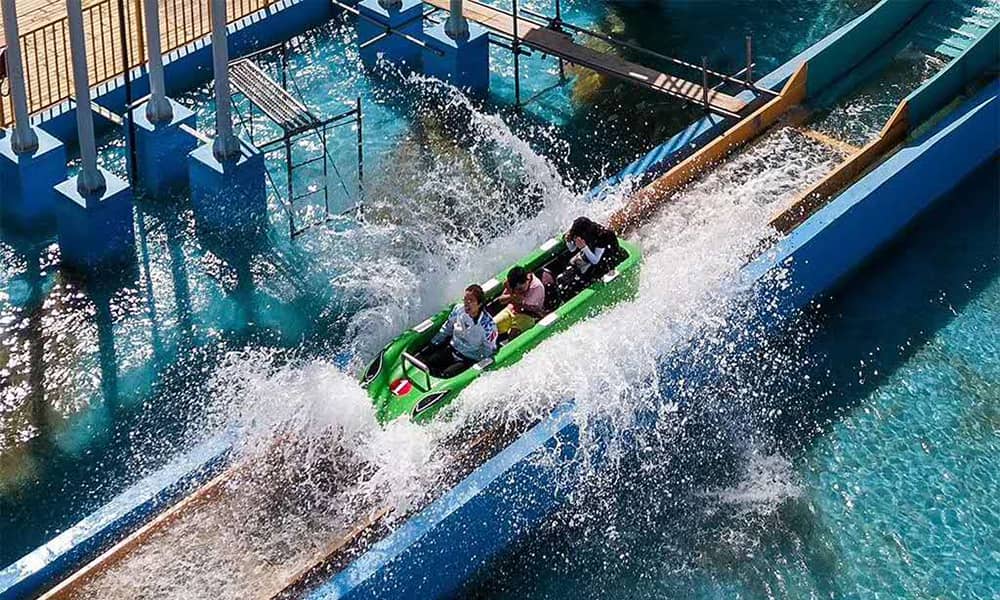 响沙湾水上乐园水上飞车 响沙湾水上乐园水上飞车